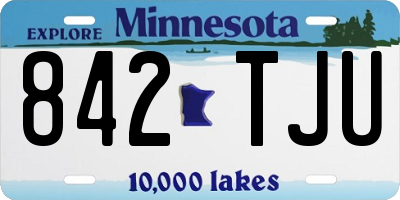 MN license plate 842TJU
