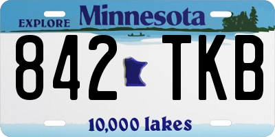 MN license plate 842TKB