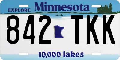 MN license plate 842TKK