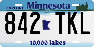 MN license plate 842TKL