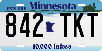 MN license plate 842TKT