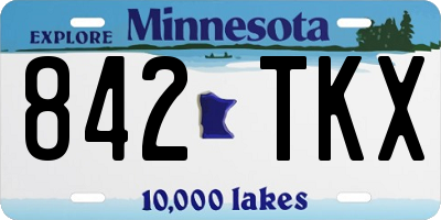 MN license plate 842TKX