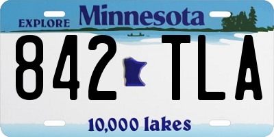 MN license plate 842TLA