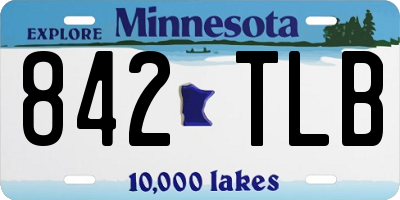 MN license plate 842TLB
