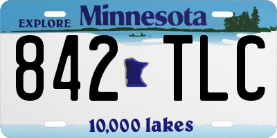 MN license plate 842TLC