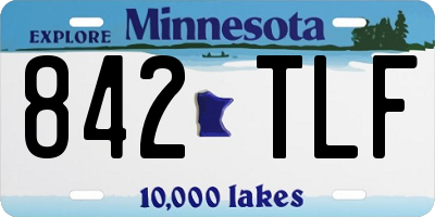 MN license plate 842TLF
