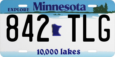 MN license plate 842TLG