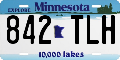 MN license plate 842TLH