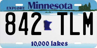 MN license plate 842TLM