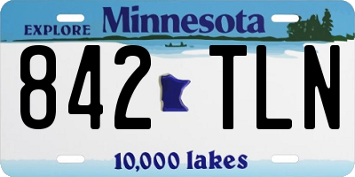 MN license plate 842TLN