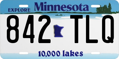 MN license plate 842TLQ