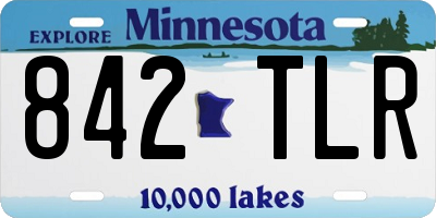 MN license plate 842TLR
