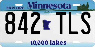MN license plate 842TLS