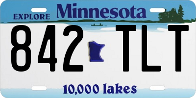 MN license plate 842TLT