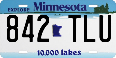 MN license plate 842TLU