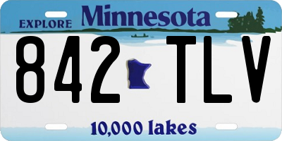 MN license plate 842TLV