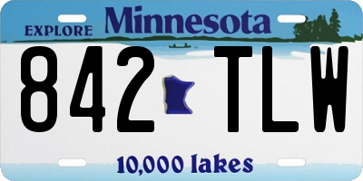 MN license plate 842TLW