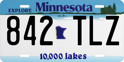 MN license plate 842TLZ