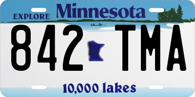 MN license plate 842TMA