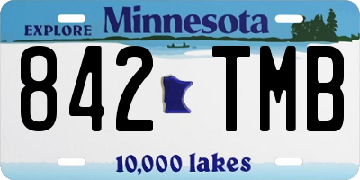 MN license plate 842TMB