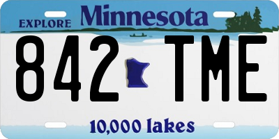MN license plate 842TME