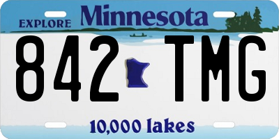 MN license plate 842TMG