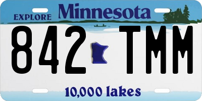 MN license plate 842TMM