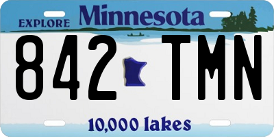 MN license plate 842TMN
