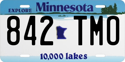 MN license plate 842TMO