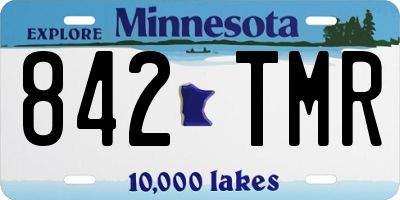 MN license plate 842TMR