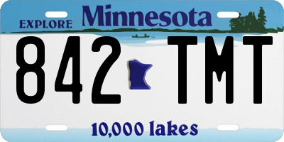 MN license plate 842TMT