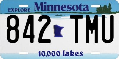 MN license plate 842TMU