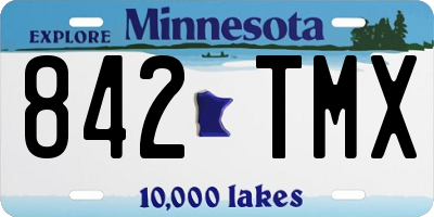 MN license plate 842TMX