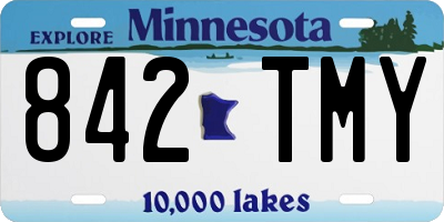 MN license plate 842TMY
