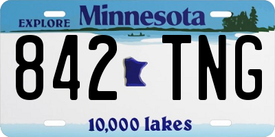 MN license plate 842TNG