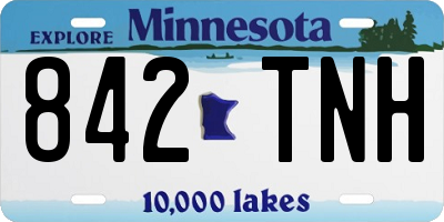 MN license plate 842TNH