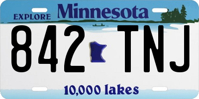 MN license plate 842TNJ