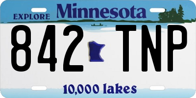 MN license plate 842TNP