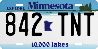 MN license plate 842TNT