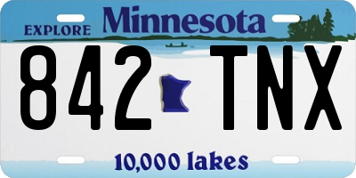 MN license plate 842TNX
