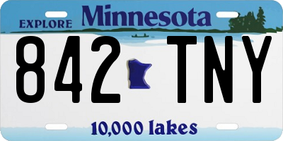 MN license plate 842TNY