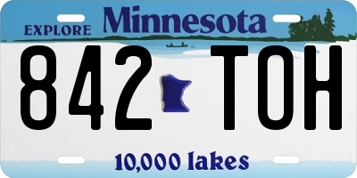 MN license plate 842TOH