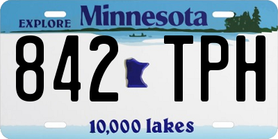 MN license plate 842TPH