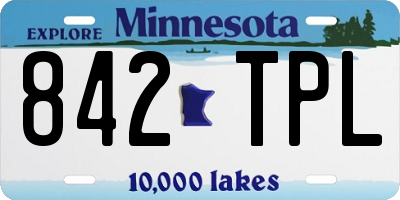 MN license plate 842TPL