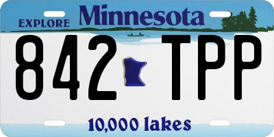 MN license plate 842TPP