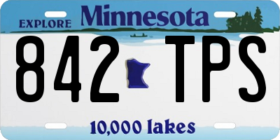 MN license plate 842TPS