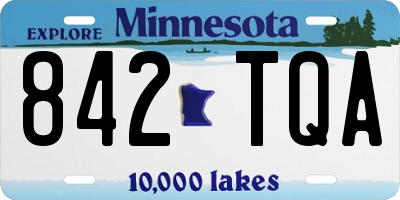 MN license plate 842TQA
