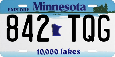 MN license plate 842TQG