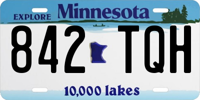 MN license plate 842TQH