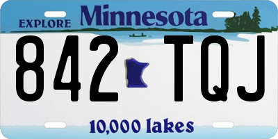 MN license plate 842TQJ
